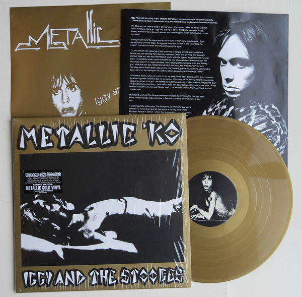 Iggy and Stooges Metallic KO gold LP photo