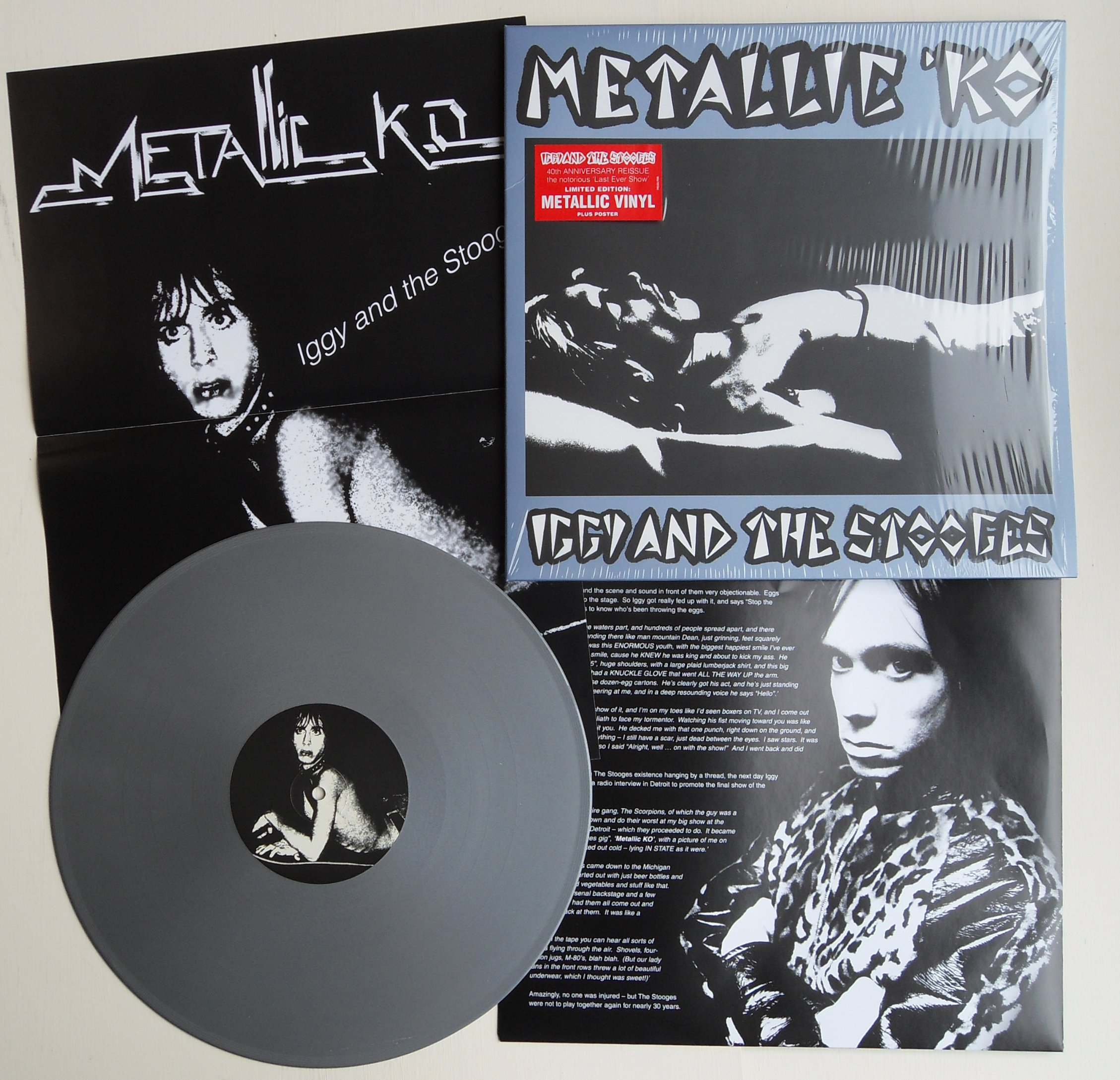 Iggy and Stooges Metallic KO silver LP photo